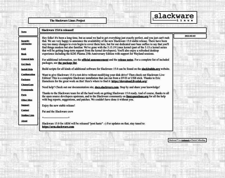 Slackware.com thumbnail
