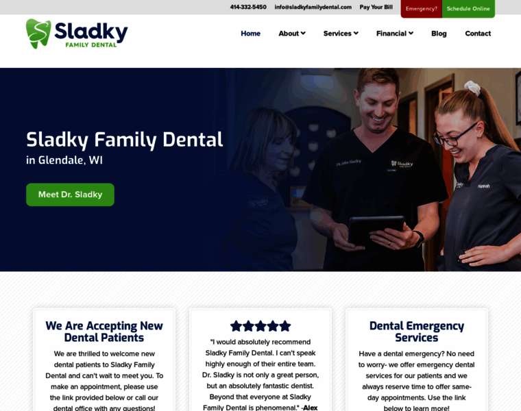 Sladkyfamilydental.com thumbnail