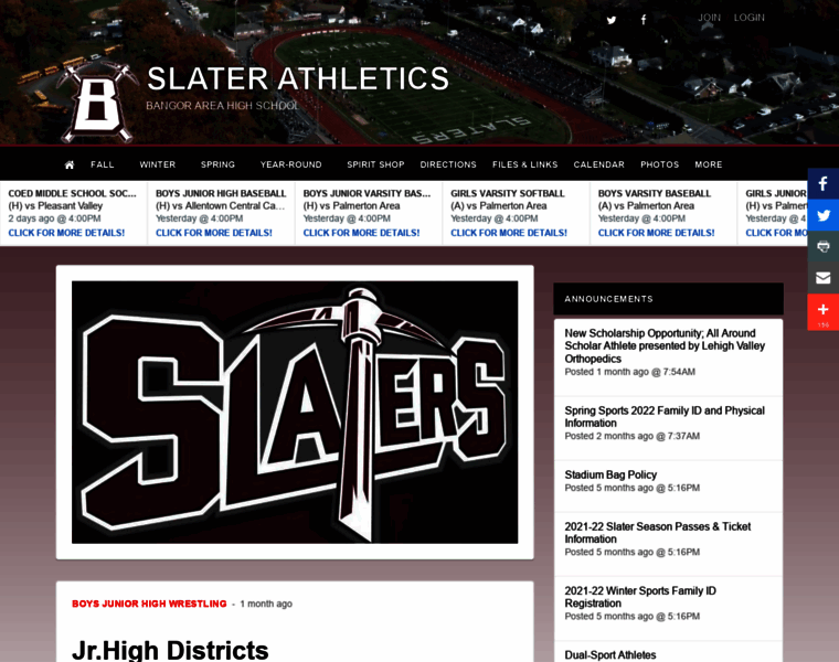 Slaterathletics.org thumbnail