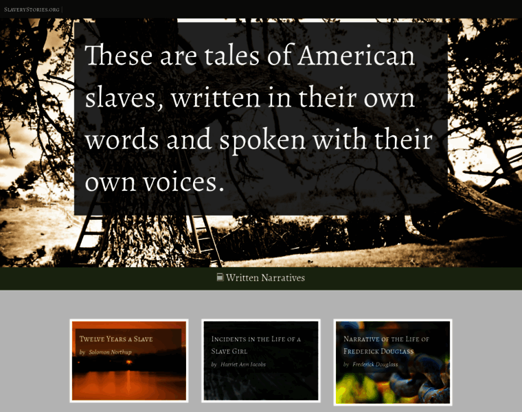 Slaverystories.org thumbnail