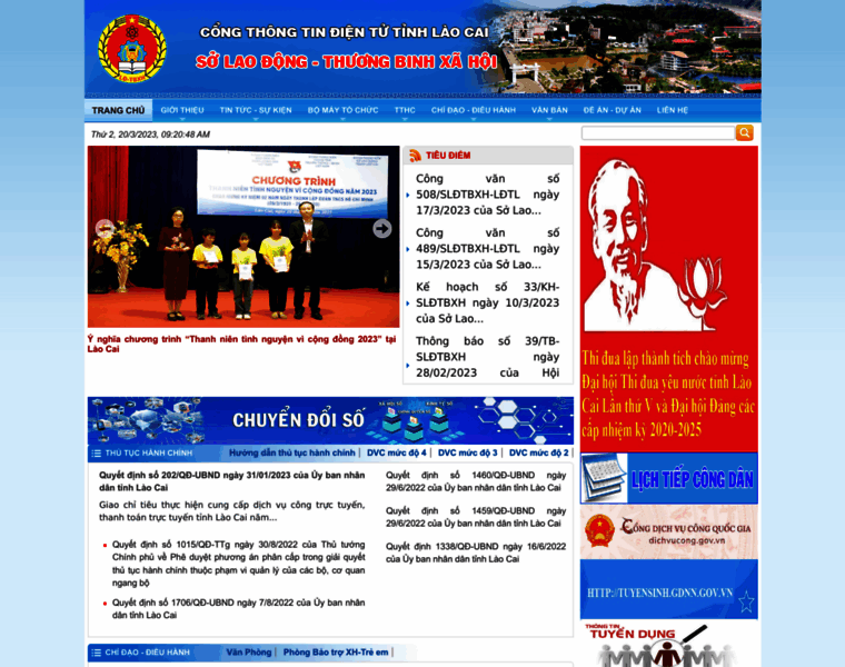 Sldtbxh.laocai.gov.vn thumbnail