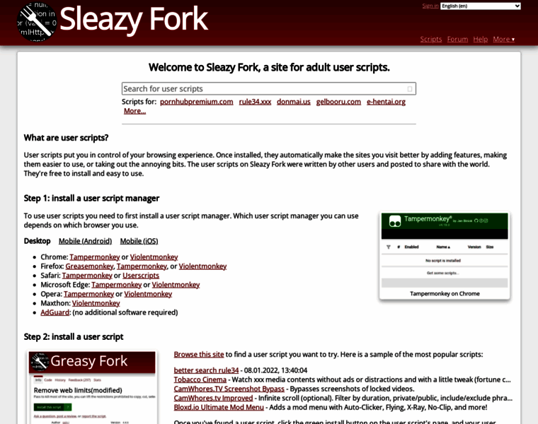 Sleazyfork.org thumbnail Sleazyfork.org thumbnail