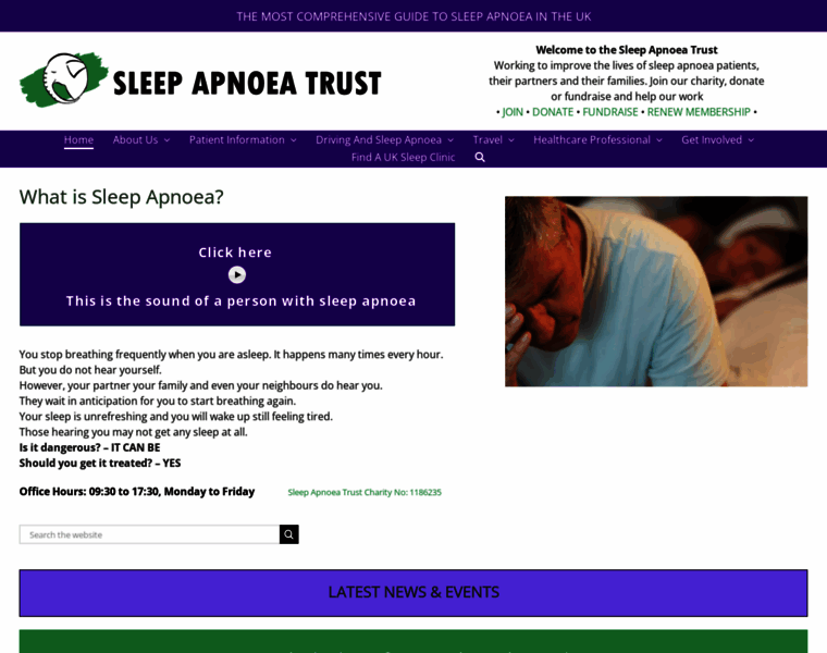 Sleep-apnoea-trust.org thumbnail
