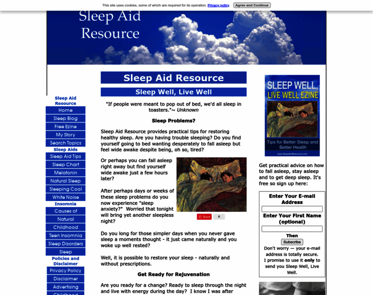 Sleepaidresource.com thumbnail