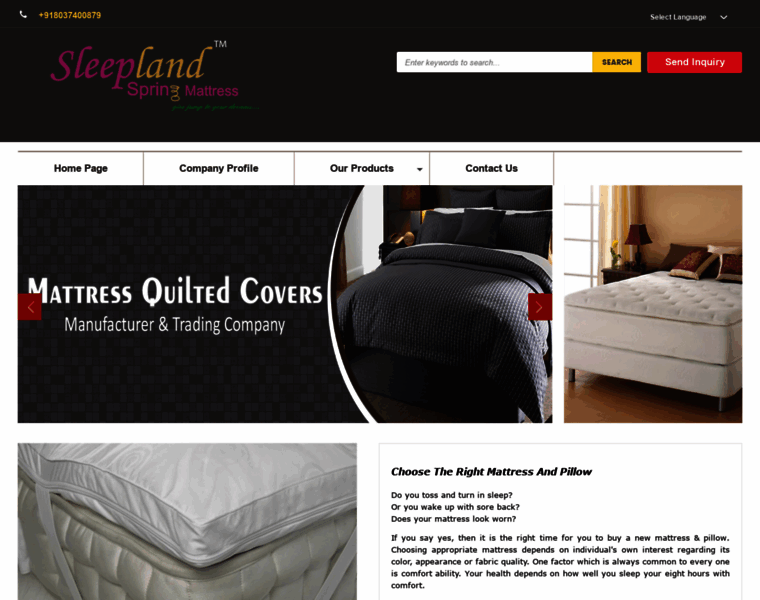 Sleeplandmattress.in thumbnail