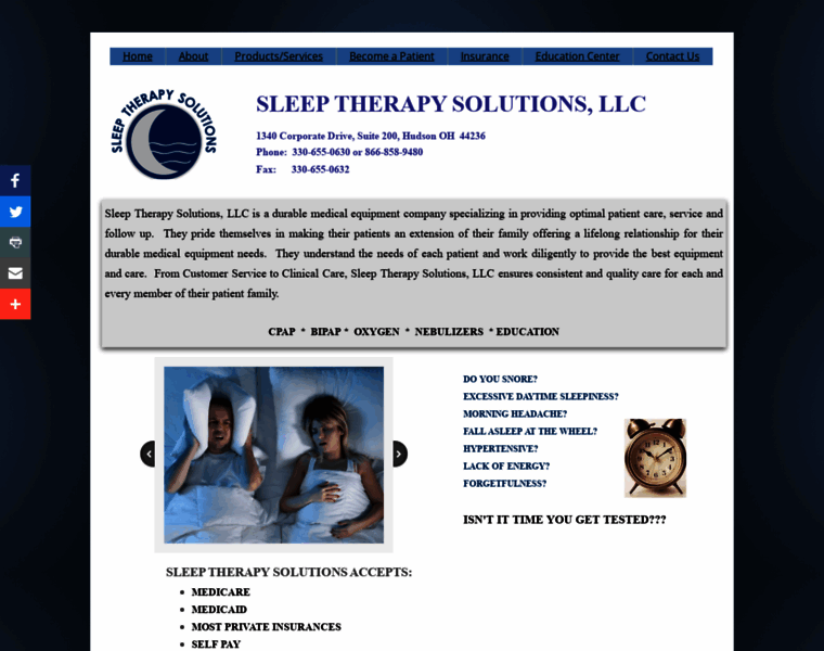 Sleeptherapysolutions.org thumbnail