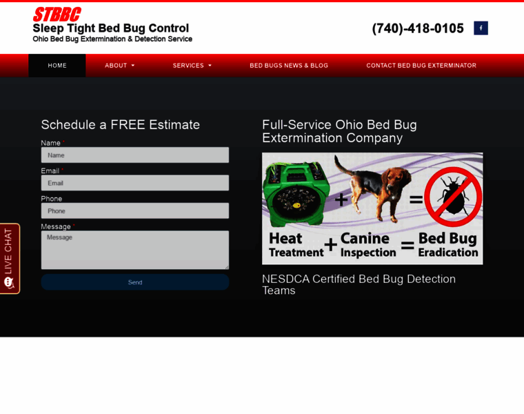 Sleeptightbedbugcontrol.com thumbnail