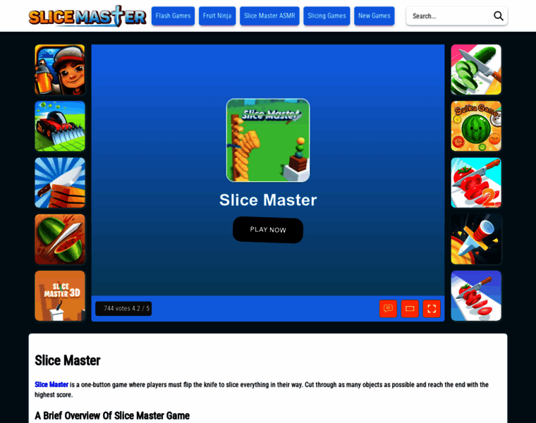 Slicemastergame.io thumbnail Slicemastergame.io thumbnail