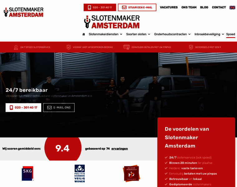 Slotenmakeramsterdam.nl thumbnail