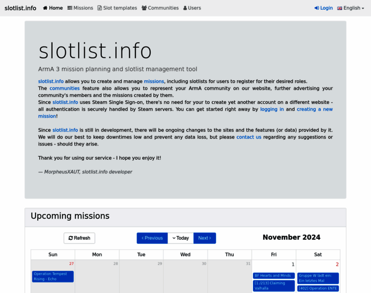 Slotlist.info thumbnail Slotlist.info thumbnail