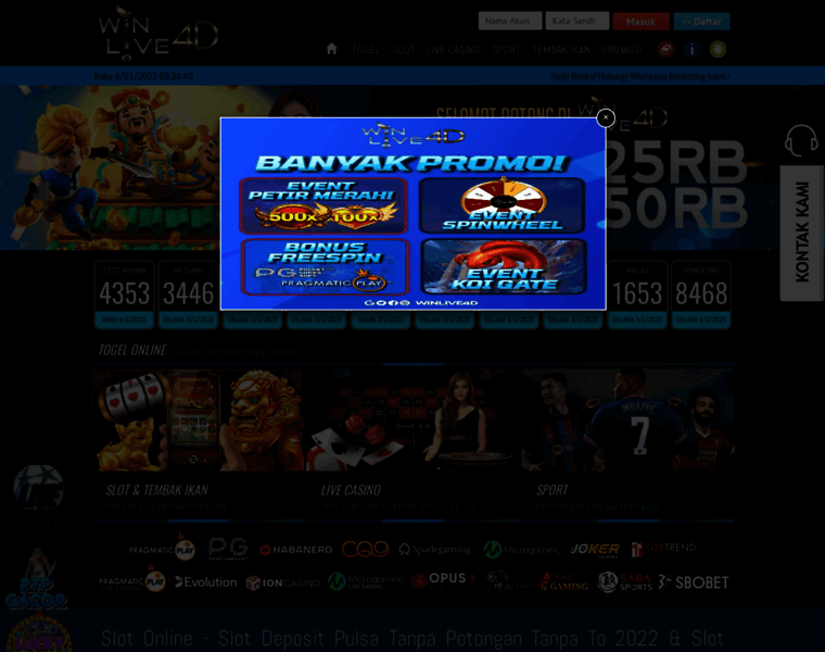 Slotwinlive4d.com thumbnail