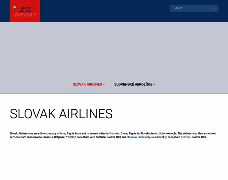 Slovakairlines.sk thumbnail
