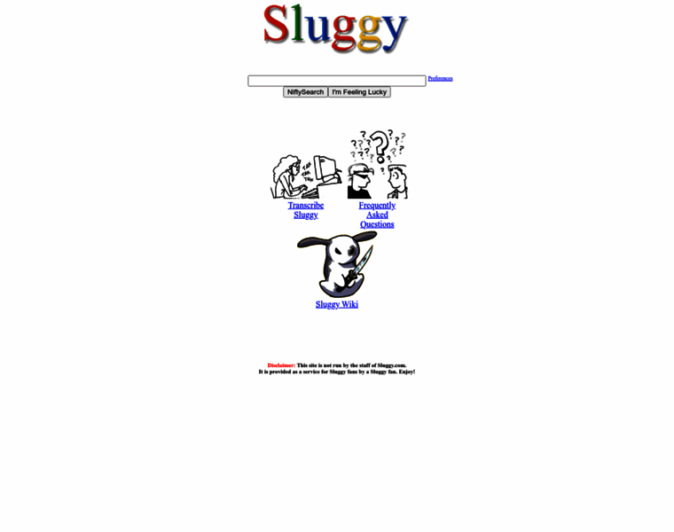Sluggy.info thumbnail