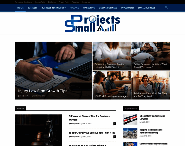 Smallaprojects.com thumbnail