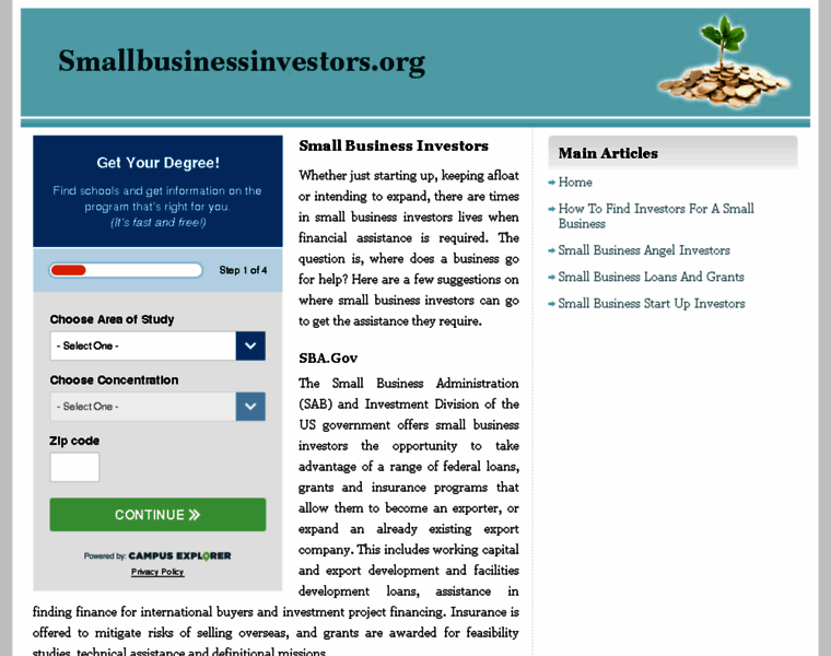 Smallbusinessinvestors.org thumbnail