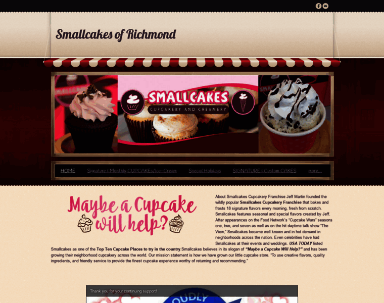 Smallcakesva.com thumbnail