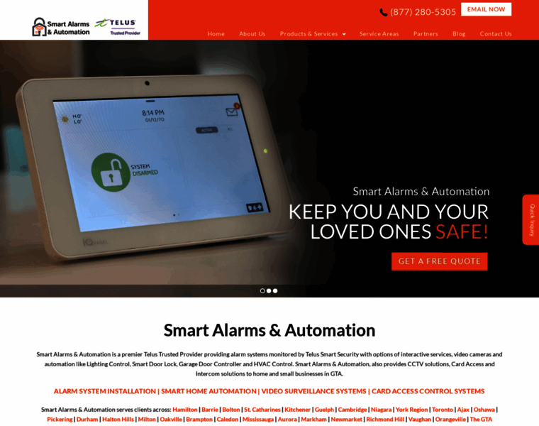 Smart-alarms.ca thumbnail