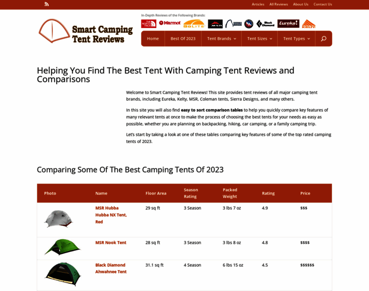 Smart-camping-tent-reviews.com thumbnail