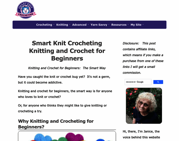 Smart-knit-crocheting.com thumbnail