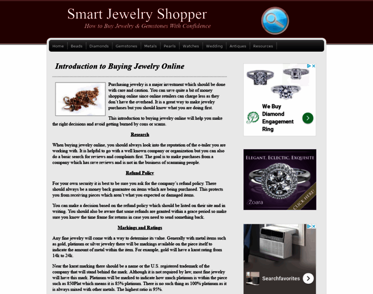 Smartjewelryshopper.com thumbnail
