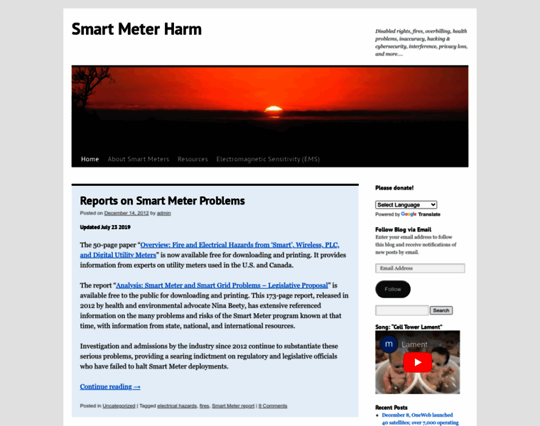 Smartmeterharm.org thumbnail