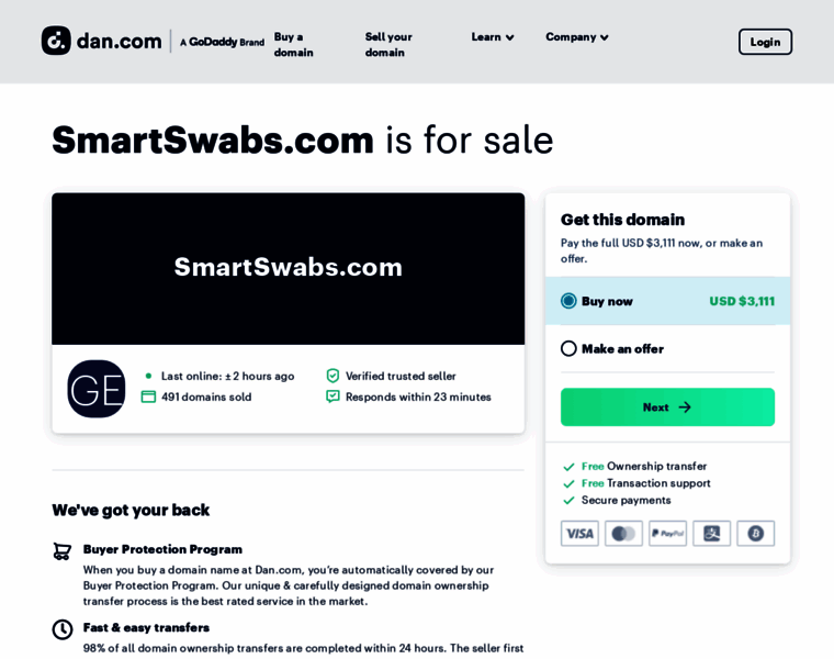 Smartswabs.com thumbnail