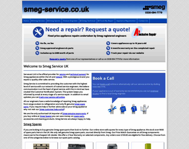 Smeg-service.co.uk thumbnail