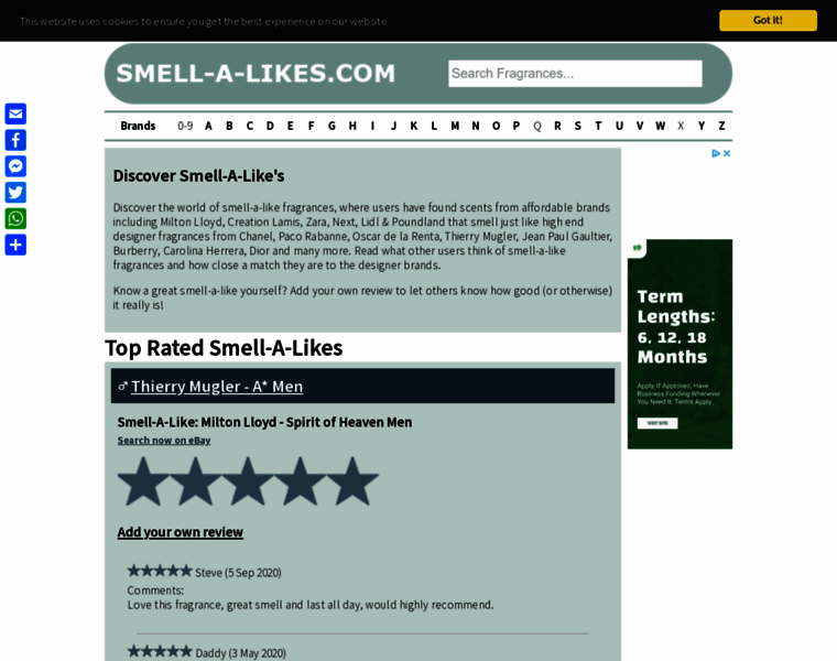 Smell-a-likes.com thumbnail