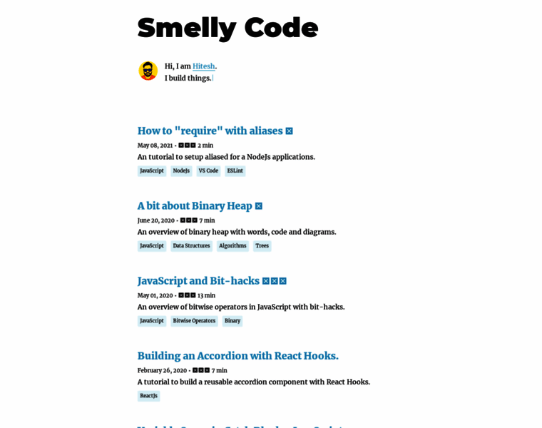 Smellycode.com thumbnail