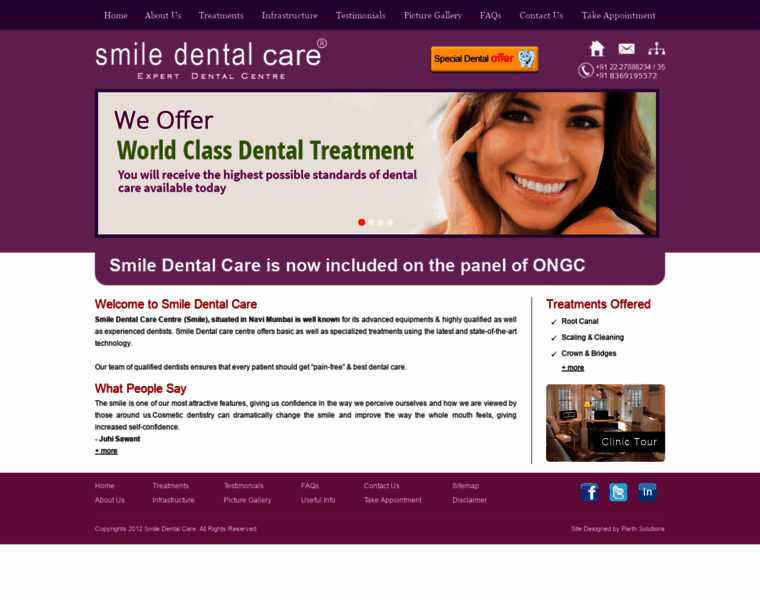 Smiledentalcareindia.com thumbnail