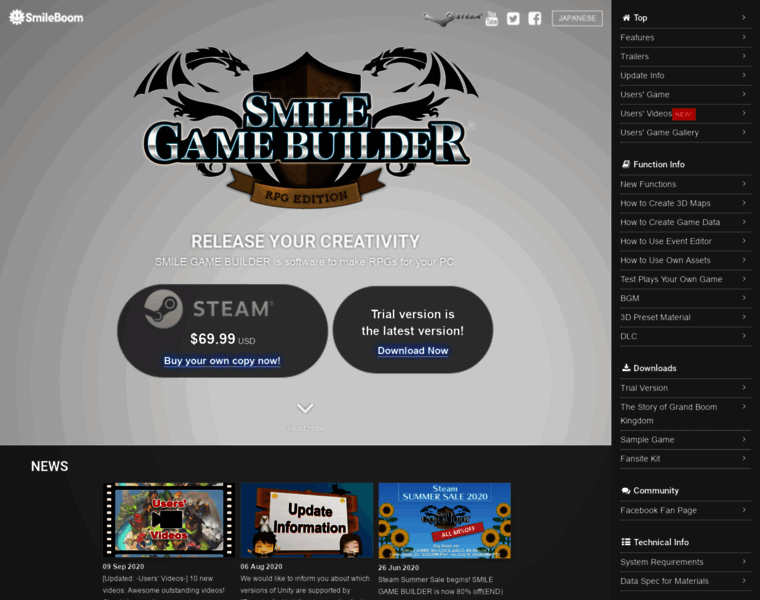 Smilegamebuilder.com thumbnail