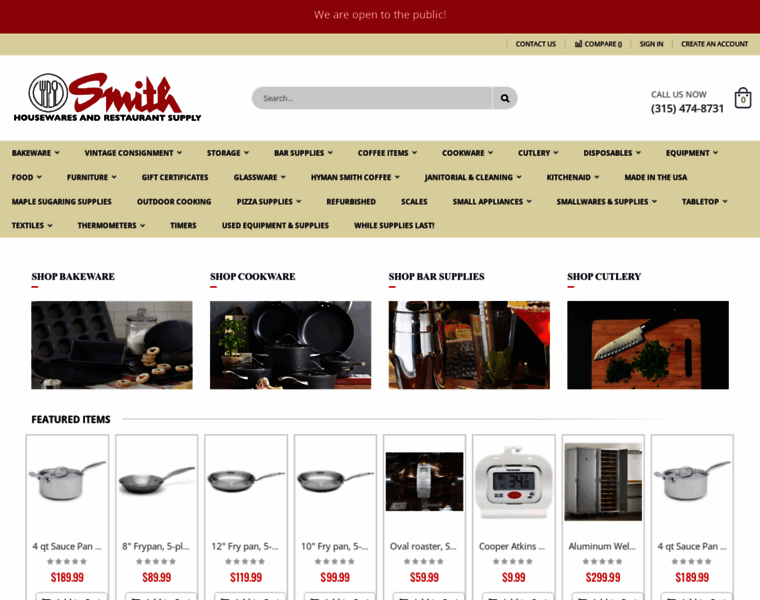 Smithrestaurantsupply.com thumbnail