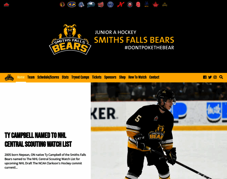 Smithsfallsbearshockey.com thumbnail