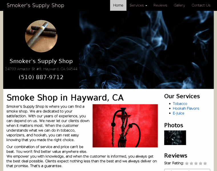 Smokeshophayward.com thumbnail