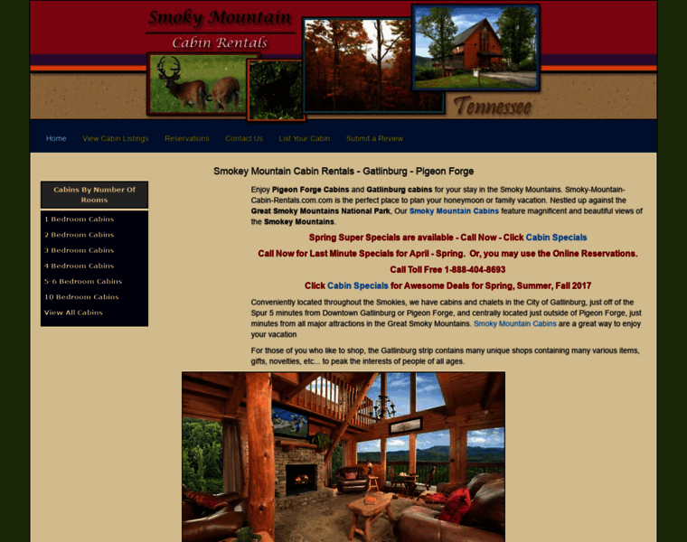 Smoky-mountain-cabin-rentals.com thumbnail