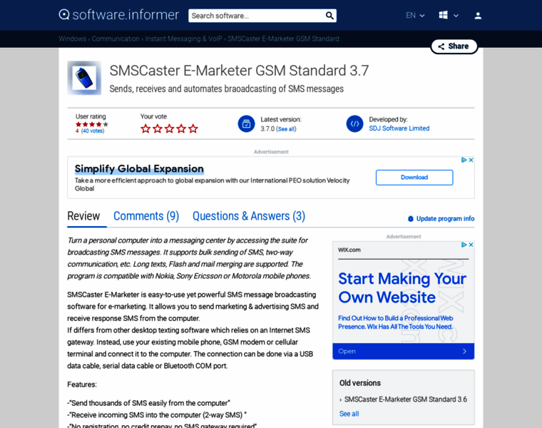 Smscaster-e-marketer-gsm-standard.software.informer.com thumbnail