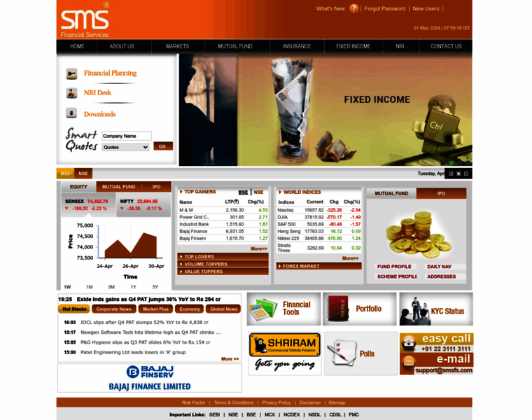 Smsfinancial.com thumbnail