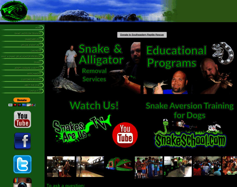 Snakesareus.com thumbnail