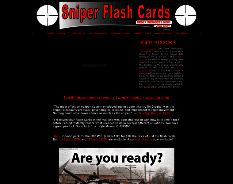 Sniperflashcards.com thumbnail