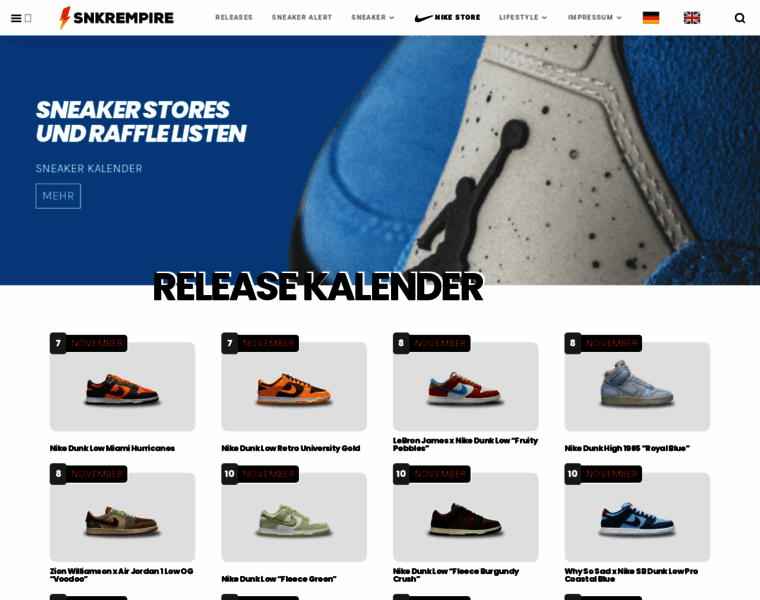 Snkrempire.com thumbnail