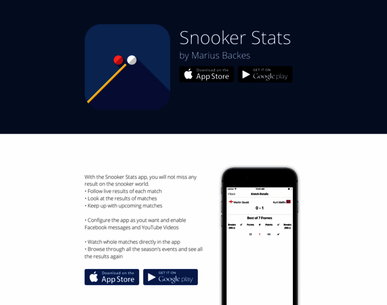 Snooker-stats.de thumbnail Snooker-stats.de thumbnail