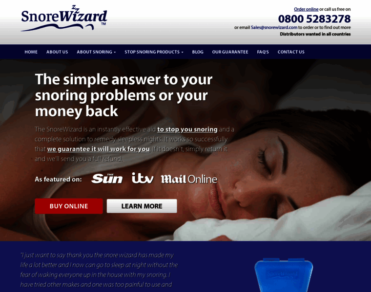 Snorewizard.co.uk thumbnail