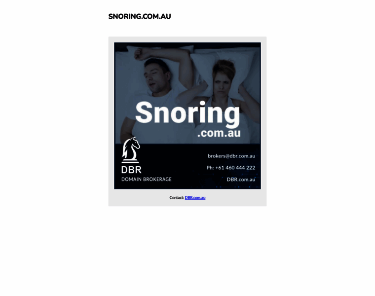 Snoring.com.au thumbnail