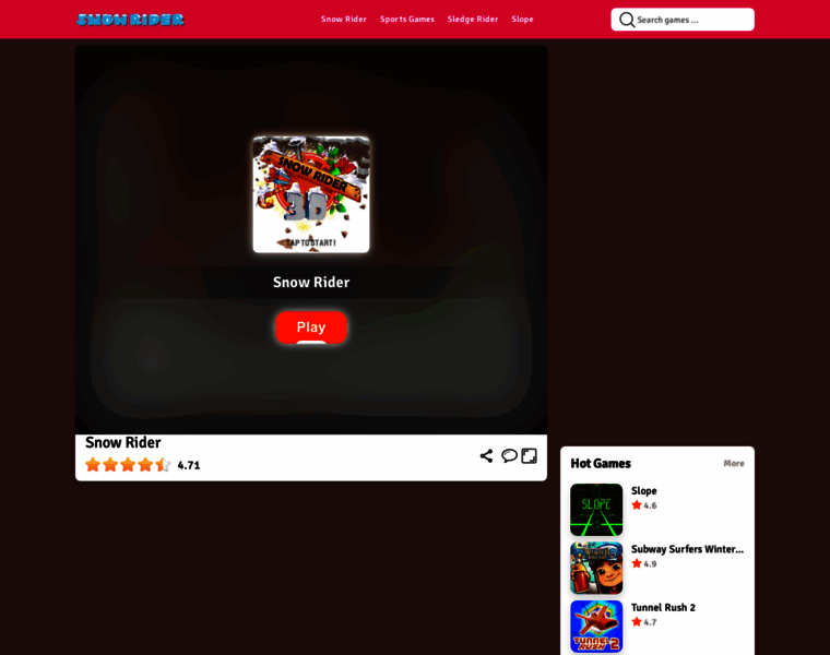 Snow-rider.io thumbnail