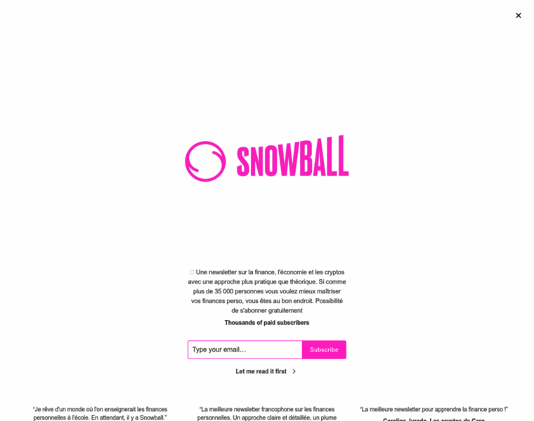 Snowball.xyz thumbnail