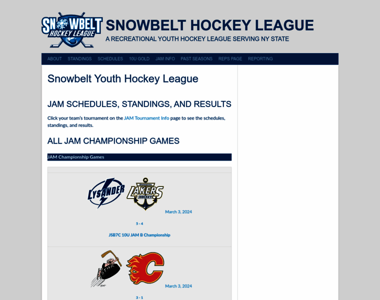 Snowbelthockey.org thumbnail