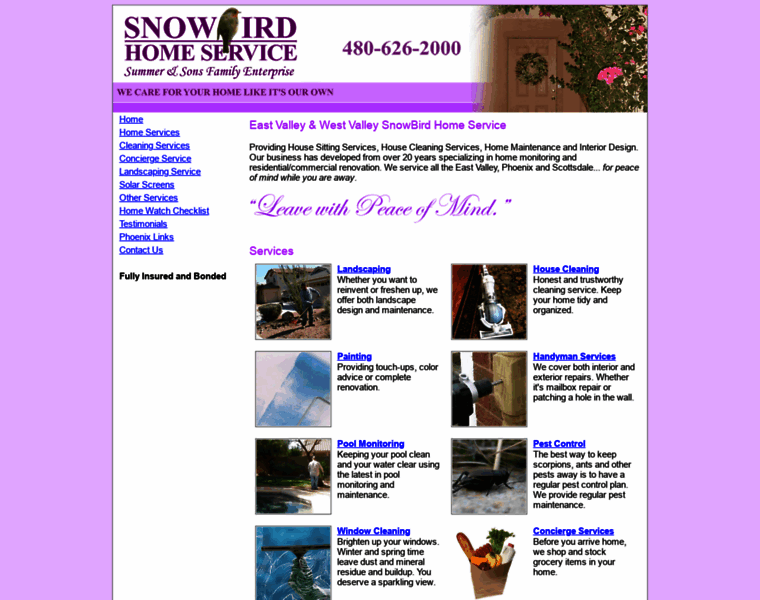 Snowbirdhomeservice.net thumbnail