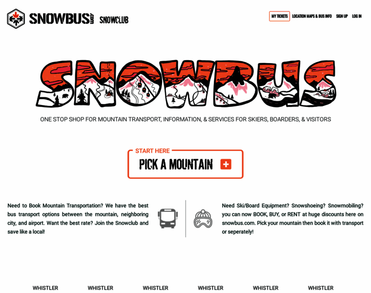 Snowbus.com thumbnail