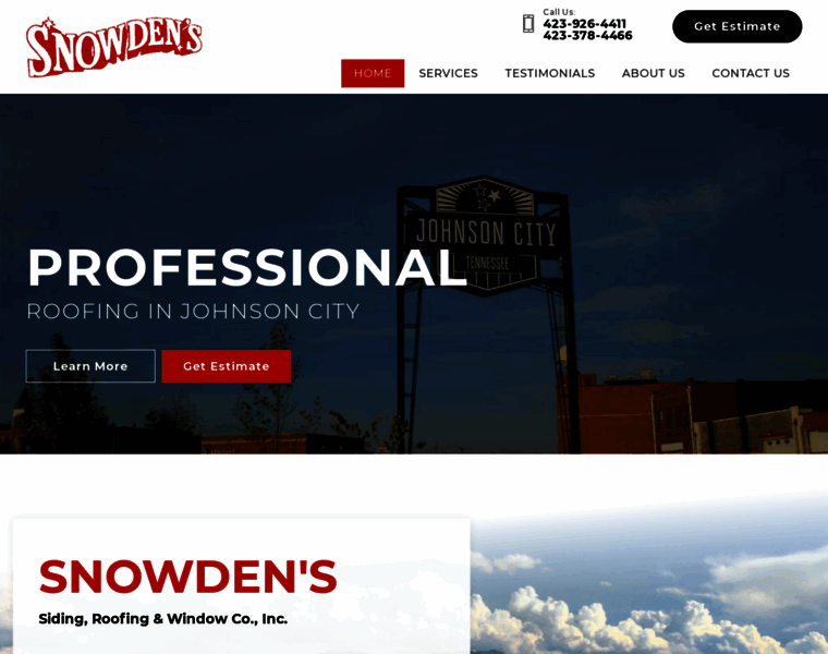 Snowdensroofing.com thumbnail