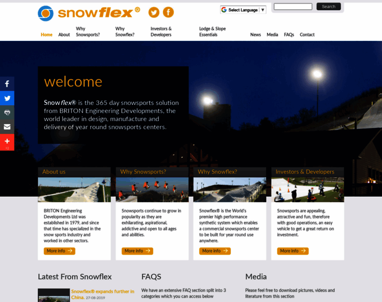 Snowflex.com thumbnail
